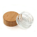 7g eye cream glass jar cosmetic glass jar with bamboo lid